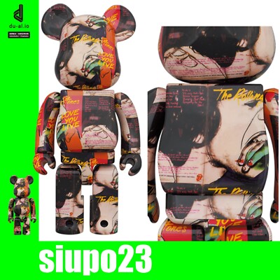 MEDICOM TOY - Andy Warhol × The Rolling Stones 1000％ Medicom 400% + 100% Bearbrck ~ Andy Warhol × The Rolling