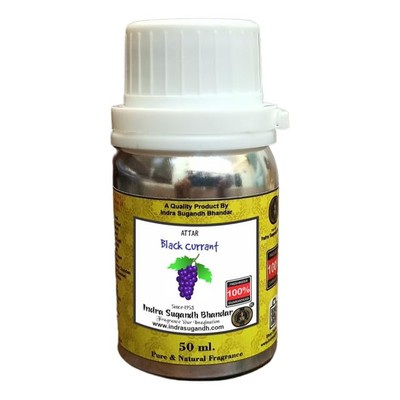 Indra Sugandh Bhandar Black Current Attar Perfume Long Lasting Scent 50ml