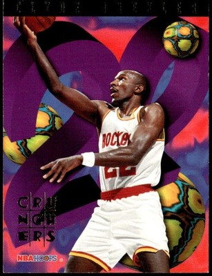 1995-96 Hoops #19 Clyde Drexler Number Crunchers E1