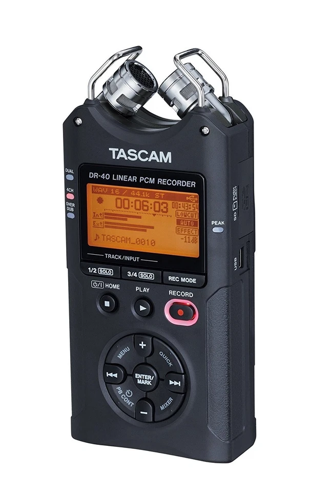 TASCAM 24bit/96kHz compatible linear PCM recorder DR-40VERSION2 - Image 4 of 4