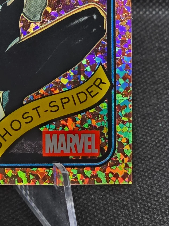 2025 Topps Chrome Marvel GHOST SPIDER Rose Gold Mini Diamonds 30/40 #29 - Image 4 of 4