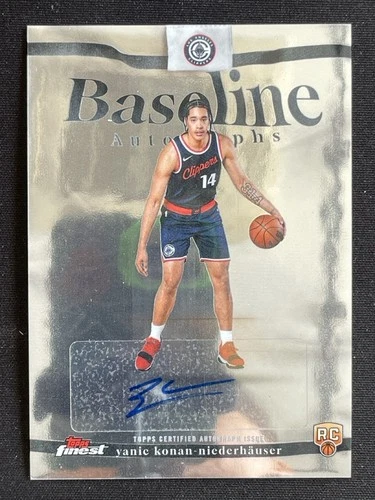 Yanic Konan-Niederhauser 2025-26 Topps Finest Baseline Auto RC #BA-YK