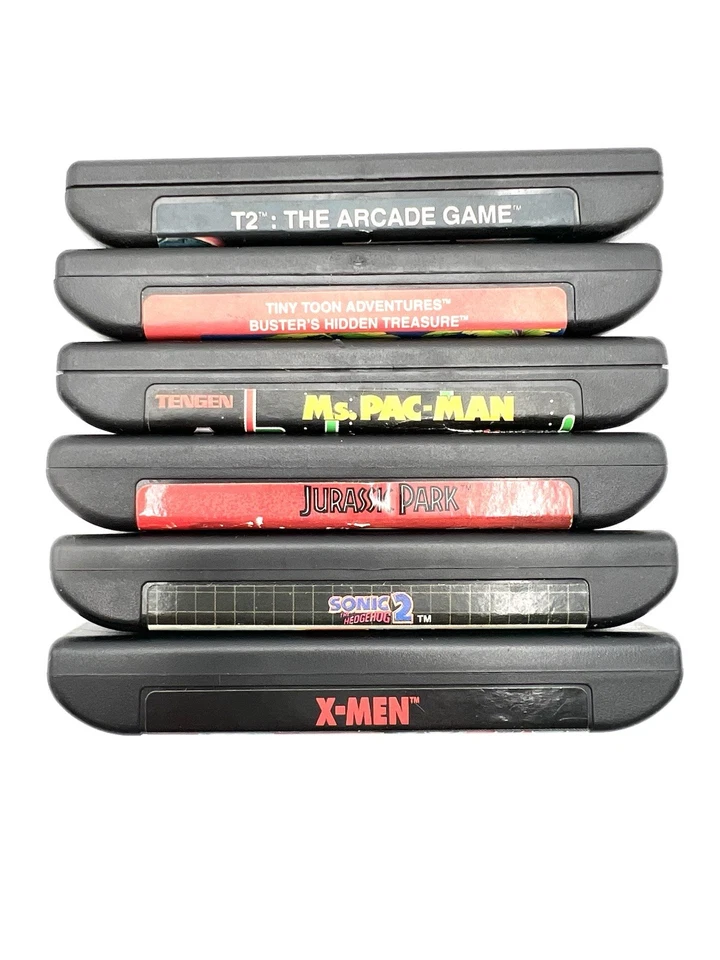 LOTE DE 6 JUEGOS SEGA GENESIS. SONIC 2 (SIN REVENTA), X-MEN ¡Y MÁS!*SIN PROBAR* Foto 3 de 3