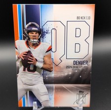 Topps 2024 Signature Class Bo Nix Rookies #100 Denver Broncos Football NFL