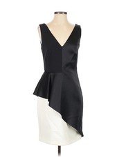 Halston Heritage Women Black Cocktail Dress 6