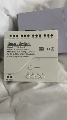 1/2/4CH Smart WiFi Switch Relay Module Wireless Remote DC 7-32V/AC85-250V 433MHZ