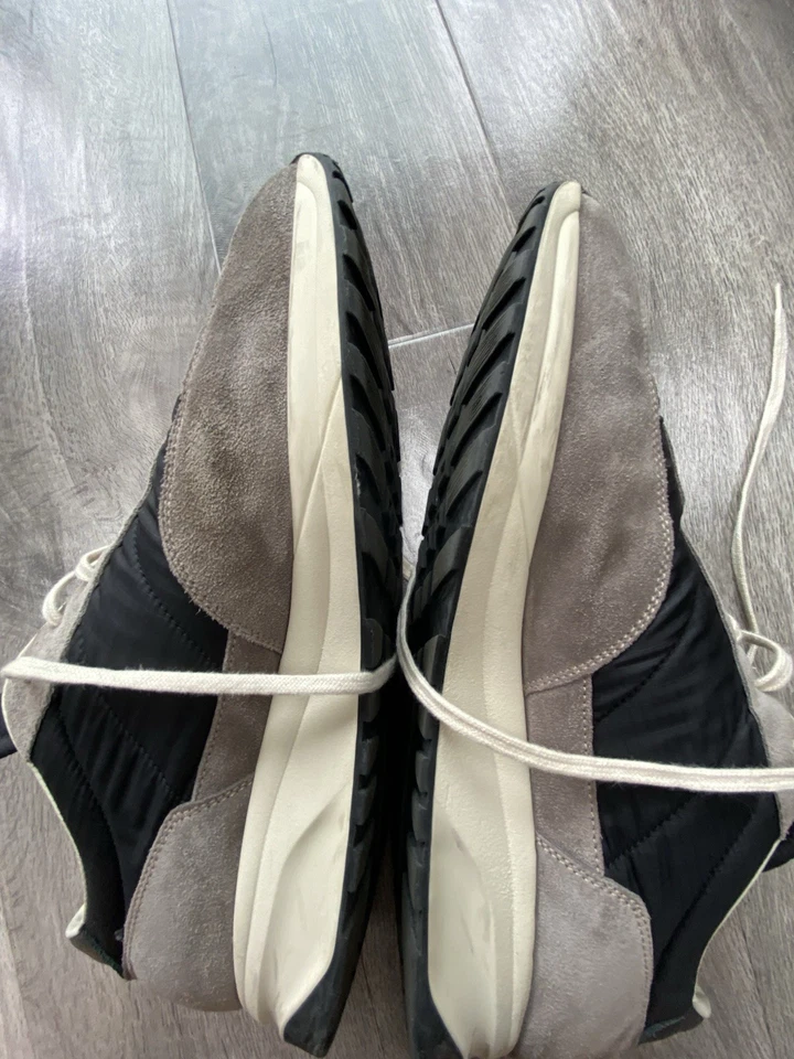 Common Projects Track Leather-Trimmed Suede Trainers - UK 10 EU 44 - Image 4 of 4