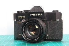  RARE, READ PETRI FTE Black, B M w/ Petri EE 55mm f1.7