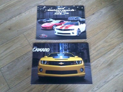 2 x sehr guter Zustand Chevrolet Camaro Prospekt 2013 & seltener original SLP Prospekt