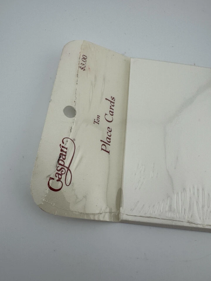 Juego de 10 tarjetas vintage de acebo y cinta Caspari Holiday Place Foto 3 de 3