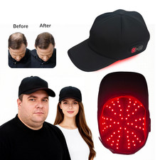 Red Light 660nm Infrared 850nm LED Hair Growth Cap Therapy Hat for Scalp Men