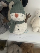 Jellycat Maddy Snowman Retired Christmas BNWT