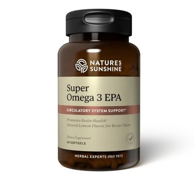 Nature's Sunshine Super Omega-3 EPA 60 Softgels Exp 11/27