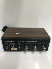 Vintage Realistic SA-10 31-1982A Black & Wood 12W Solid State Stereo Amplifier