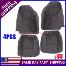Drivr & Passenger Side Cloth Seat Cover Gray For 1998 1999 Dodge Ram 1500 2500