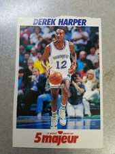 Derek Harper Dallas Mavericks 1991-93 French 5 Majeur RARE Oddball