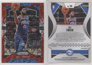 2019-20 Panini Prizm Fast Break Red Prizm /125 Joel Embiid #199