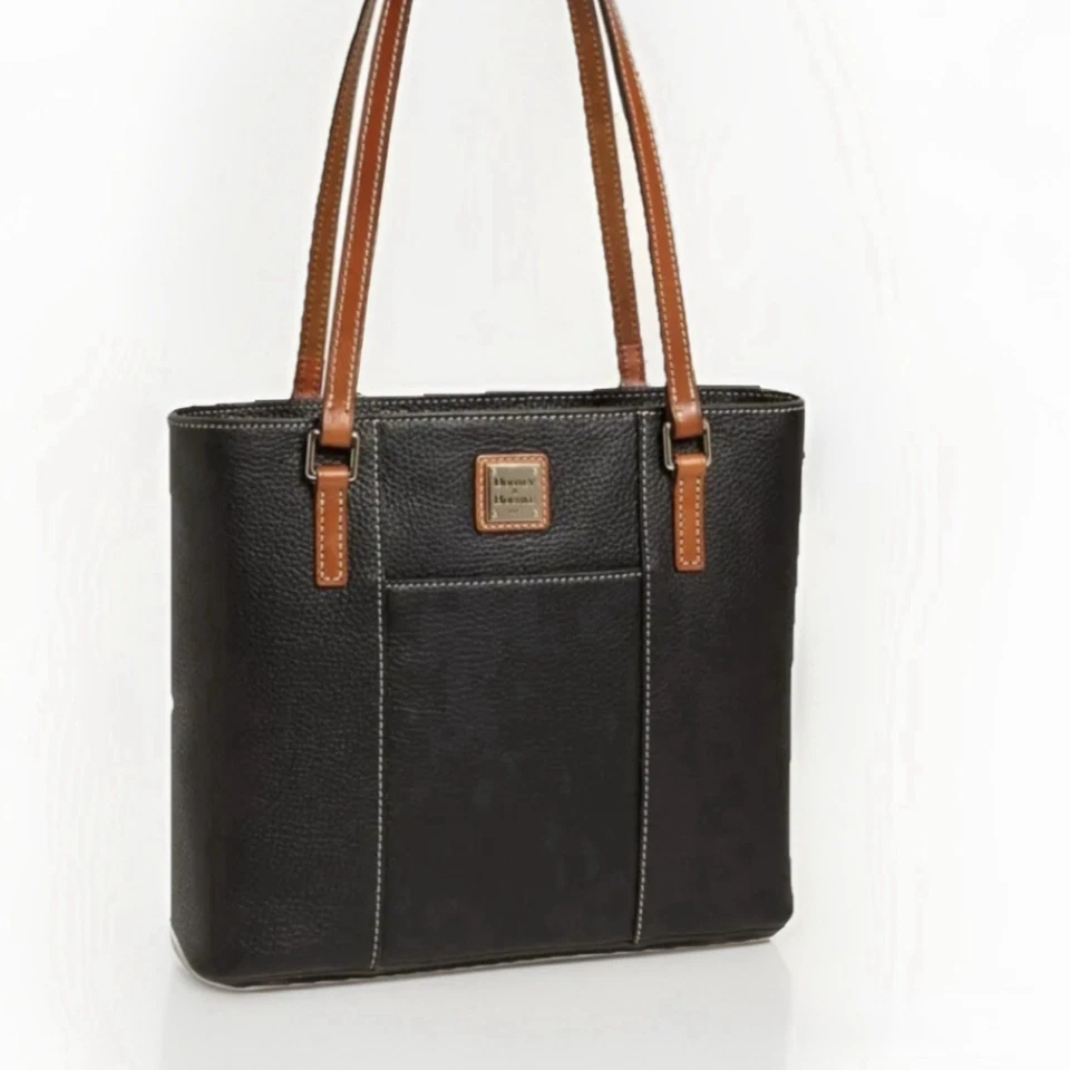 🦉 Небольшой покупатель Dooney & Bourke модель Lexington из шагреневой кожи черного цвета🦆 - Изображение 2 из 4