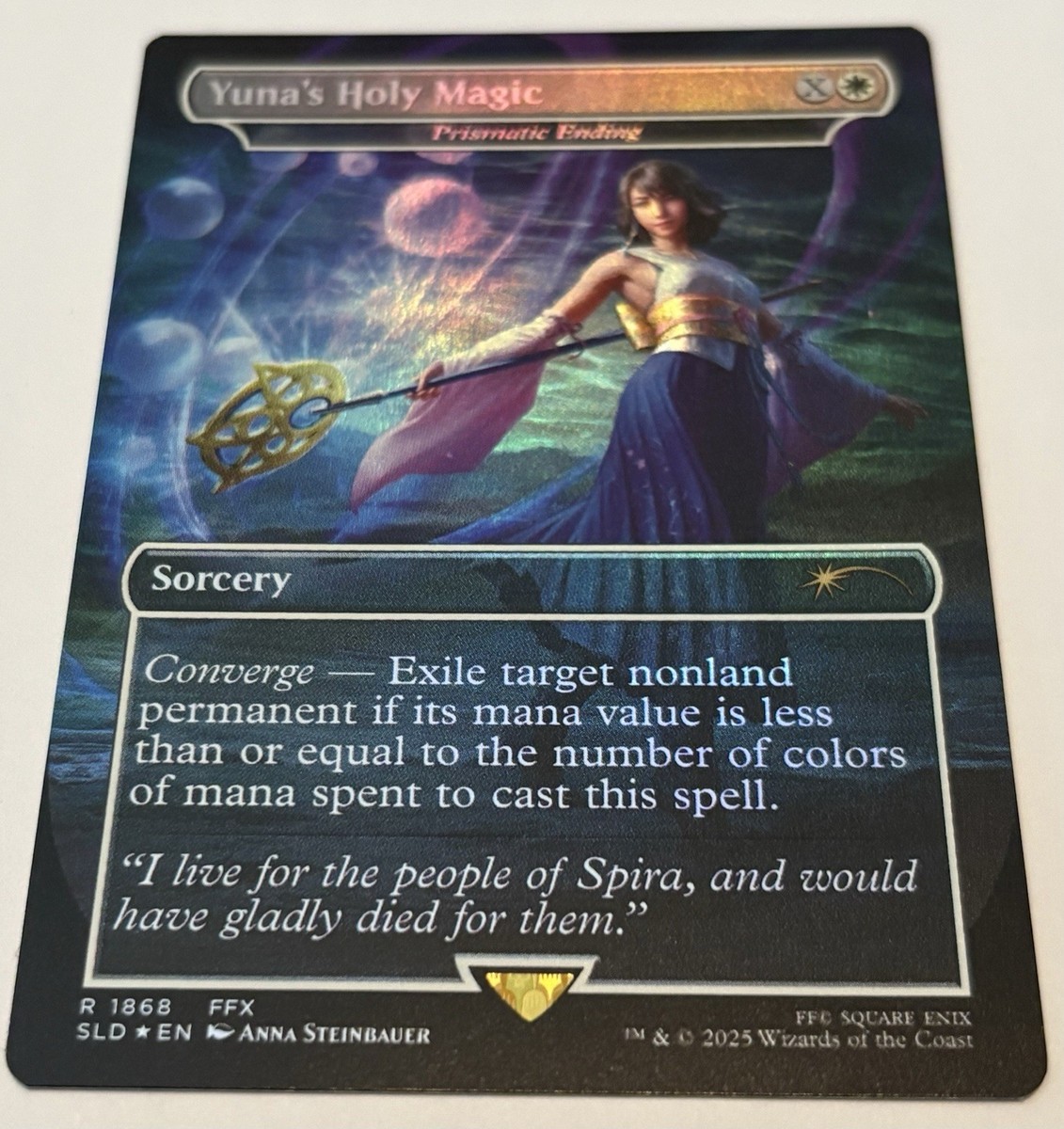 MTG 虹色の終焉/ユウナの魔法「ホーリー」 英語版 FOIL 4枚セット ユウナの魔法「ホーリー」 [SLD] Foil 【BIGWEB | MTG】日本最大