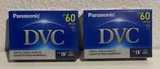 2 Panasonic DVC SP 60 LP 90 MiniDV Digital Video Cassettes AY-DVM60EJ NEW 