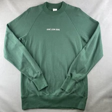 Aime Leon Dore Sweatshirt Mens M Green Crewneck Raglan Pullover Logo ALD Street