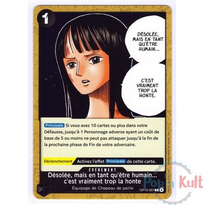 One Piece Card Game Karte OP15-097 C Sorry, aber als Mensch [DE]