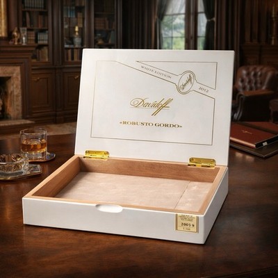Davidoff White Edition 2012 Robusto Gordo Empty Cigar Box Limited Display