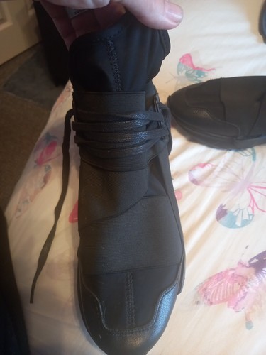YOHJI YAMAMOTO BLACK TRAINERS SIZE UK 8 COMFORTABLE LACE SPORT RUNNING CASUAL - Picture 7 of 23