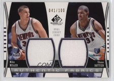 2004-05 SP Game Used Authentic Fabrics Dual 41/100 Mike Miller Shane Battier e1e