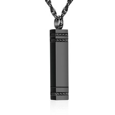 Urn Necklace for Ashes Memorial Cremation Jewelry for Ashes Stainless Steel A...