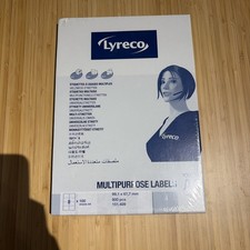 Lyreco A4 Multipurpose Adhesive Labels, 100 Sheets, 8 Per Sheet, 99.1 x 67.7mm