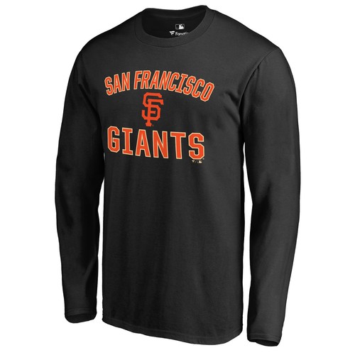 Camiseta negra de manga larga para hombre de los Gigantes de San Francisco Victory Arch