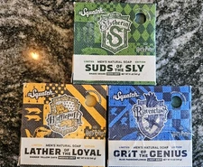 3 X New HARRY POTTER Dr Squatch Soap Suds Of  Sly Grit Of Genius Lather Of Loyal