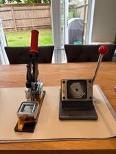 50x50 Magnet Press Machine, Matching Cutter & Consumables - Excellent Condition