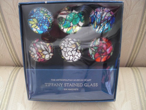 Metropolitan Museum of Art - 6 Tiffany Stained Glass Magnets - MAKE OFFER! - Picture 4 of 4