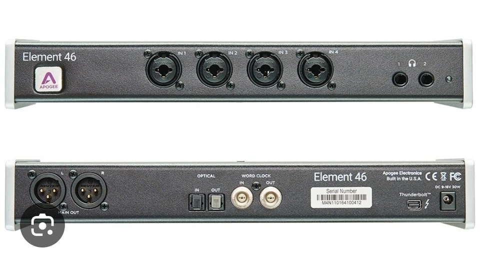 Apogee Element 46 audio system with Thunderbolt. No cables. Untested. - Image 2 of 4
