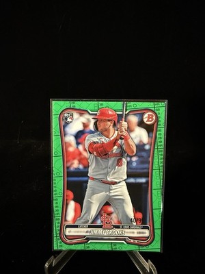 2026 Bowman Jimmy Crooks #36 Green Pattern /99 RC