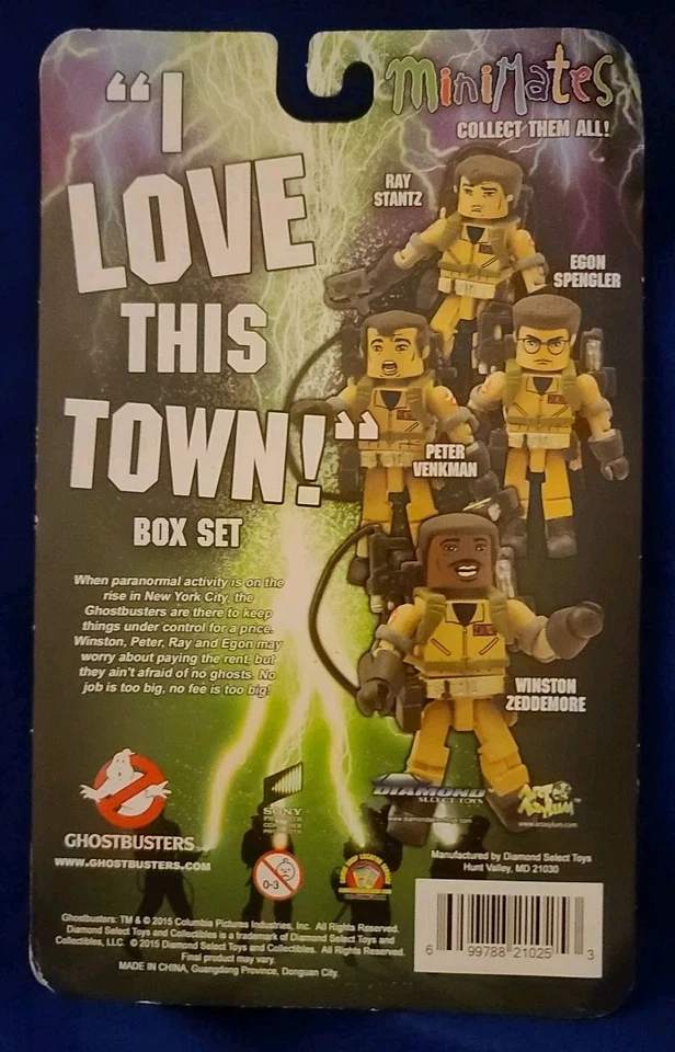 Nuevo en caja 2015 Diamond Select Toys - Ghostbusters Minimates - I LOVE THIS TOWN Box Set Foto 2 de 4