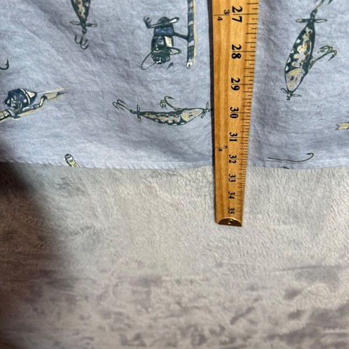 Woolrich Mens XL Fishing Lure Print Short Sleeve Button Up Shirt - Picture 7 of 8