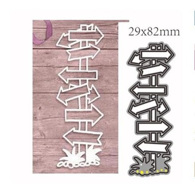 Metal Cutting Dies Indicator arrow Decoration Scrapbook Paper Craft Stencils DIY