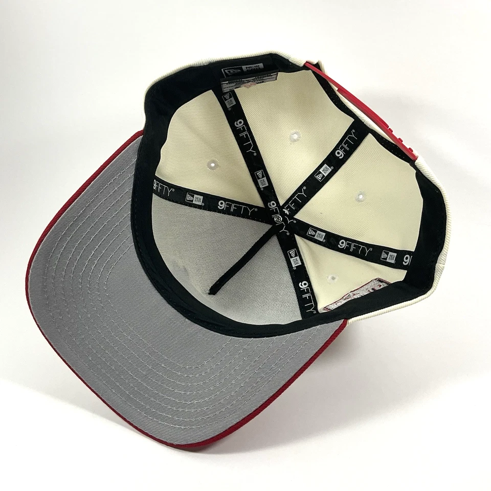 Gorra New Era Anaheim Ducks Exclusiva Roja Crema 9FIFTY Marco A Snapback Foto 4 de 4