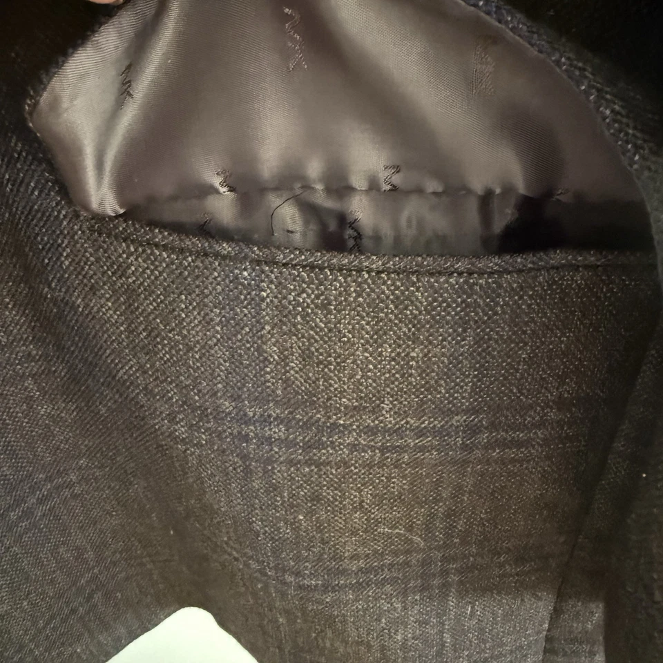 Michael Kors 50R шерстяная смесь окна клетку спортивное пальто блейзер серый синий мужчин 50R - Изображение 3 из 4