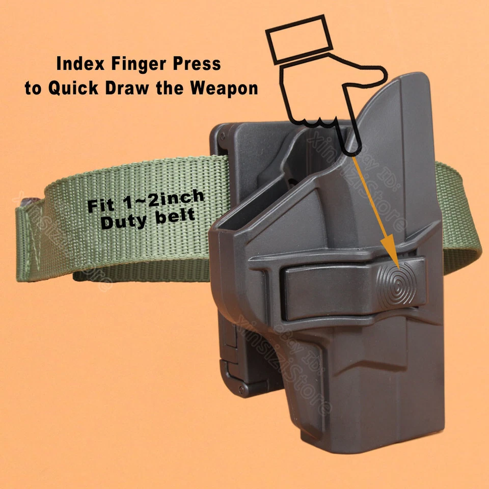 M&P9 Shield Plus Holster For Smith & Wesson S&W M&P 9 Shield M2.0 MP 40 OWB - Image 3 of 4