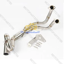 Motorcycle Exhaust System Connection Pipe Header Link Tube for Yamaha FZ07 MT07