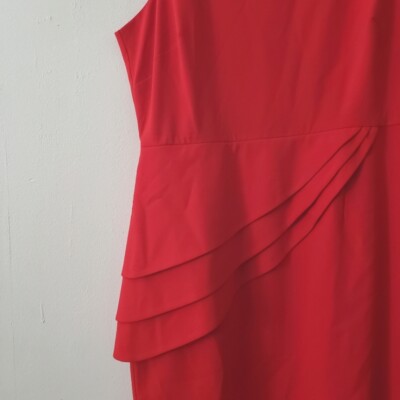 VENUS Sleeveless Peplum Dress Red 12 | eBay
