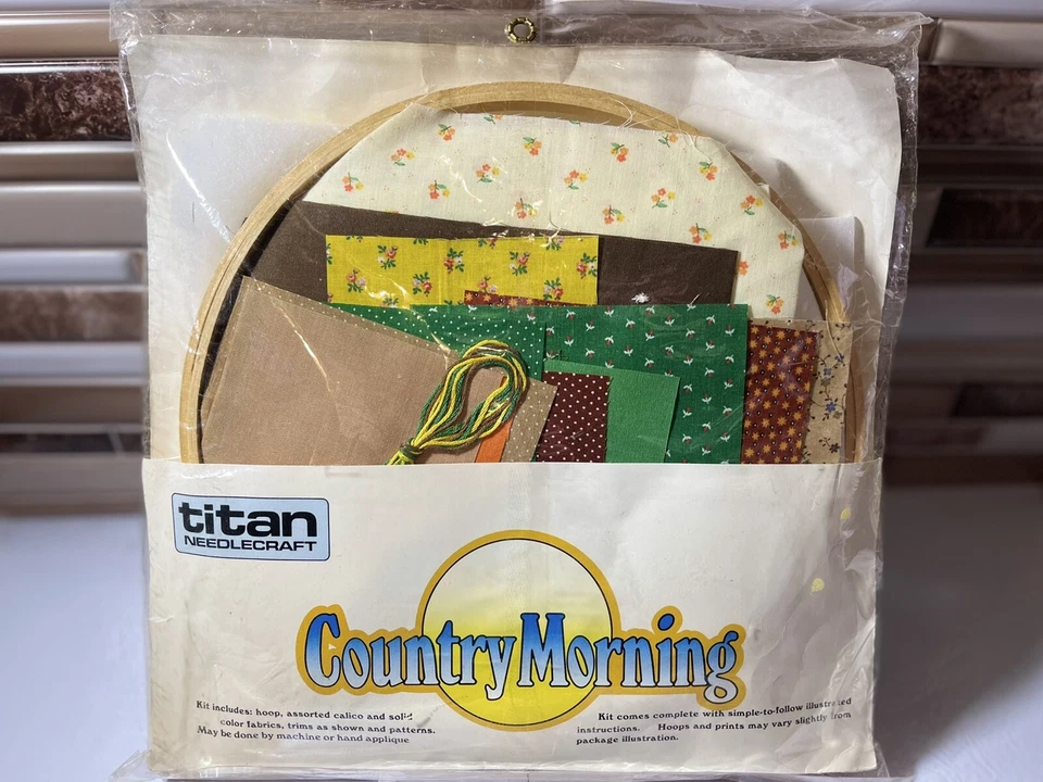Titan Needlecraft "Country Morning #1374 Contado Punto de Cruz Nuevas Flores Selladas Foto 2 de 2
