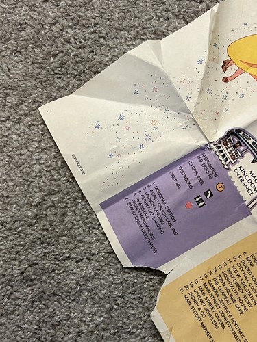 1979 A GUIDE TO THE MAGIC KINGDOM OF WALT DISNEY WORLD MAP - Heavily Damaged - Picture 5 of 16