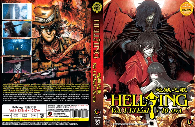 Anime DVD Hellsing (Vol.1-13 End + 10 Ova) *English Dubbed* All Region