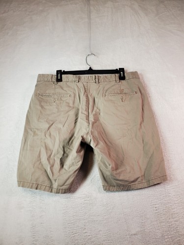 Black Brown 1826 Shorts Mens Size 36 Tan Cotton Flat Front Medium Wash Pockets - Picture 2 of 9