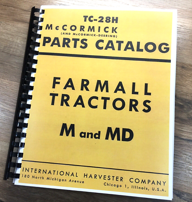 #ad #ad Farmall International M Md Tractor Parts Manual Catalog Book Schematic Assembly $29.97